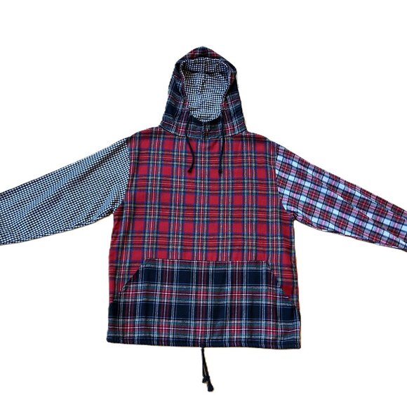 Plaid Patchwork Flannel Pullover Jacket (NEW) - Picture 10 of 14